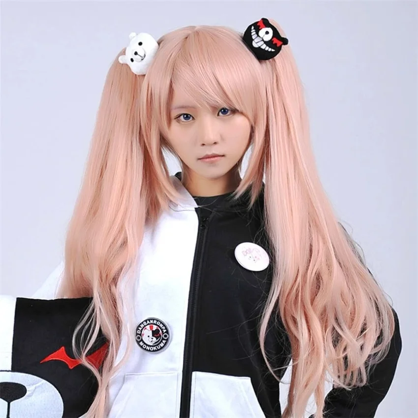 

1 Pair Dangan Ronpa Danganronpa Hair Clip Junko Enoshima Mono Kuma Mono White Black Bear Anime Cosplay Headwear for Women Girl