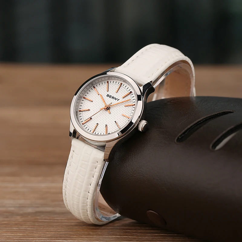 Женские кварцевые часы Berny Модный Топ бренд роскошные Relogio Saat Montre Horloge Feminino Bayan Femme