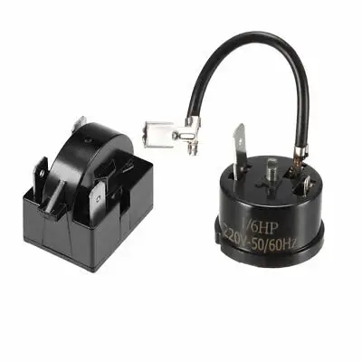 Стартер для холодильника PTC реле 33 Ом 2 контакта + защита от перегрузки