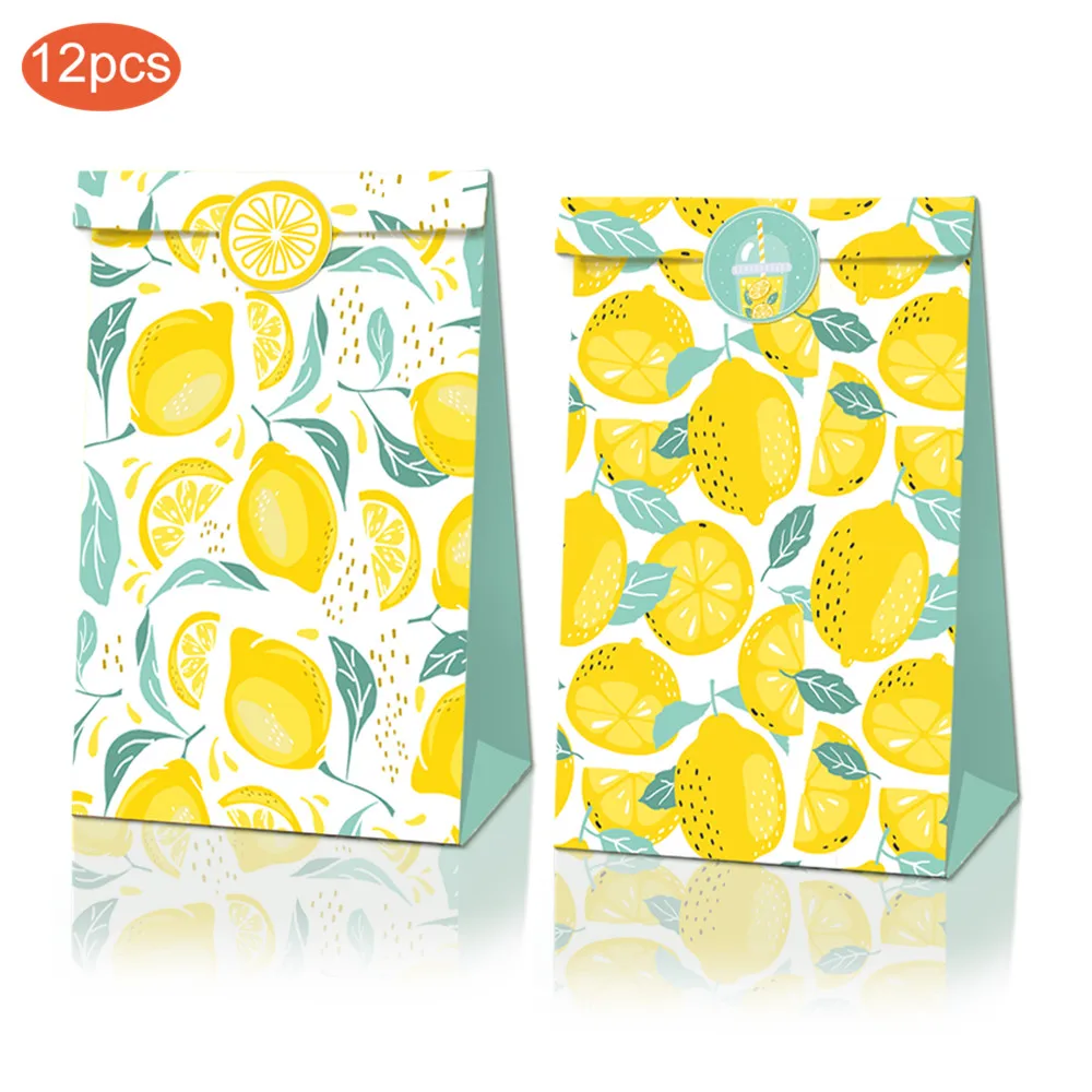 12 шт. бумажные пакеты для конфет с наклейкой|Подарочные сумки и упаковка| |