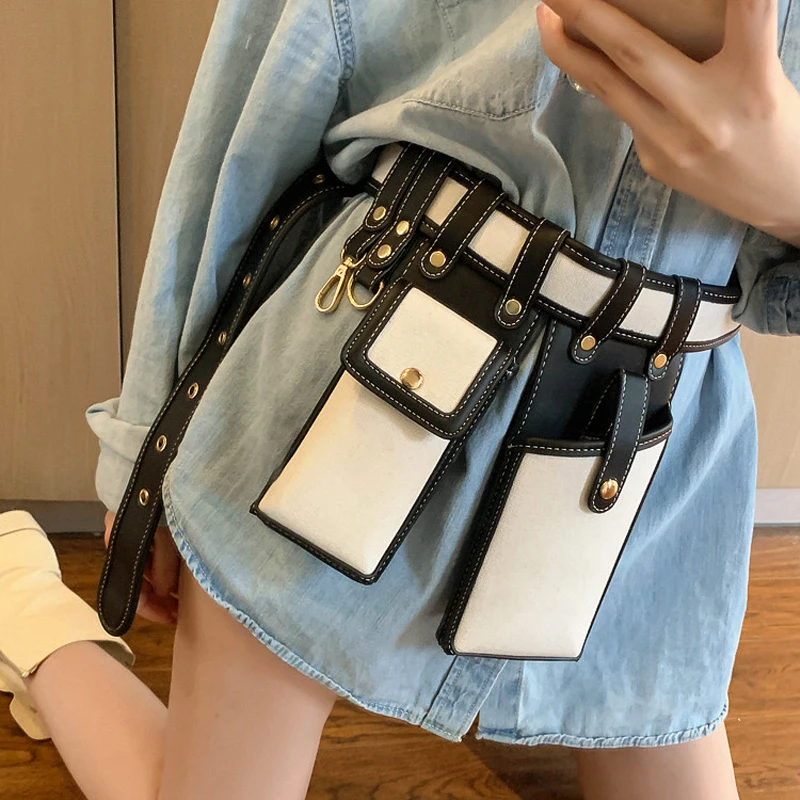 Холщовый поясной кошелек для мужчин и женщин забавные стильные бананки дорожные