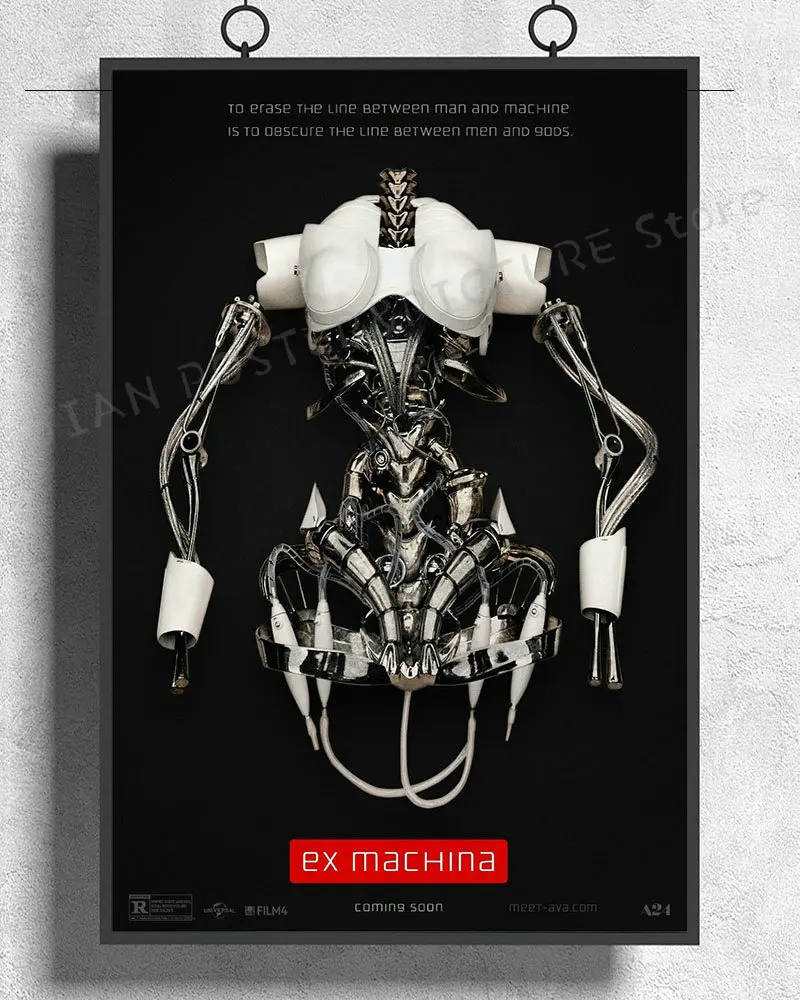 

NJ664 EX MACHINA фильм 2015 Наклейка на стену Шелковый плакат художественное украшение для дома