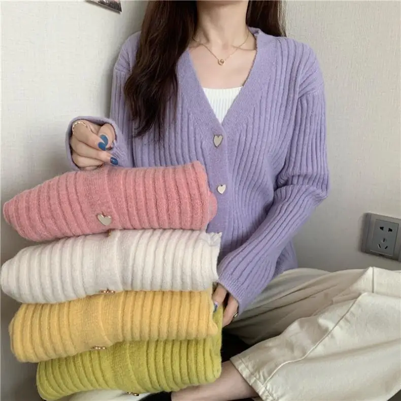 

2021 Women Short Sweater Cardigans