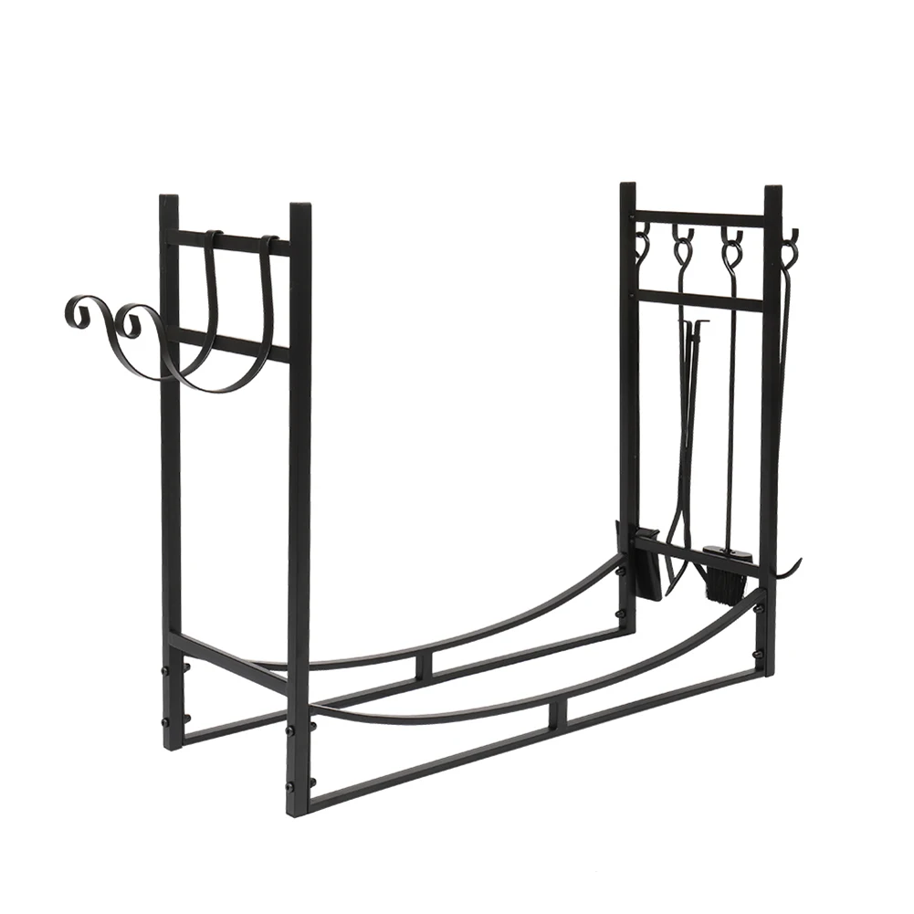 

Firewood Organizer Stable Structure Household Outdoor Firewood Log Storage Rack Organizer for Fireplace Backyard Patio