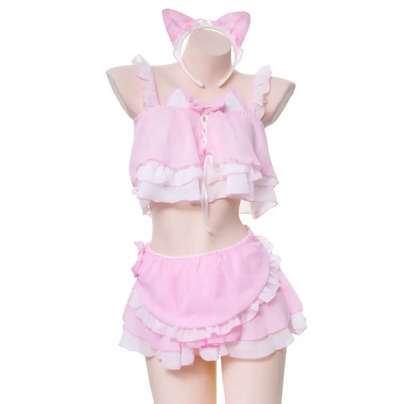 Классическая кружевная Женская одежда боди японская кавай сексуальные костюмы