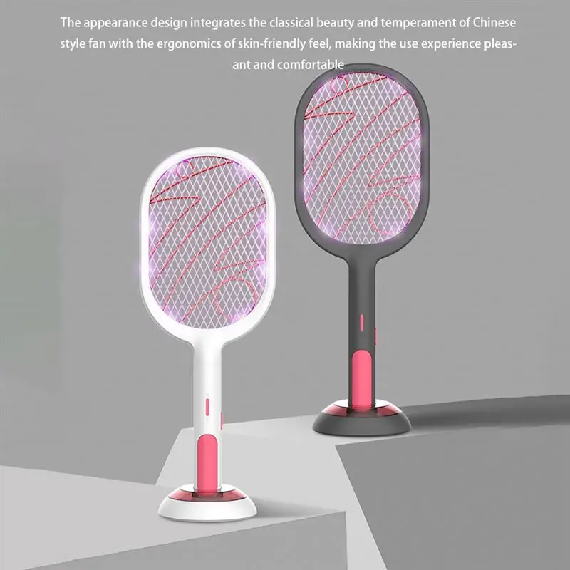 

New 3000V Electric Insect Racket USB 1200mAh Rechargeable Mosquito Kill Fly Bug mosquito trap mosquito racket