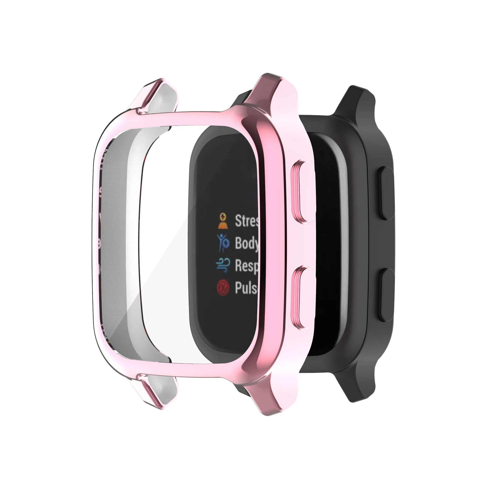 

Full Cover TPU Protective Case For Garmin Venu SQ Smart Watch Anti-scratch Shockproof Watch Frame Bumper Screen Protector Cover
