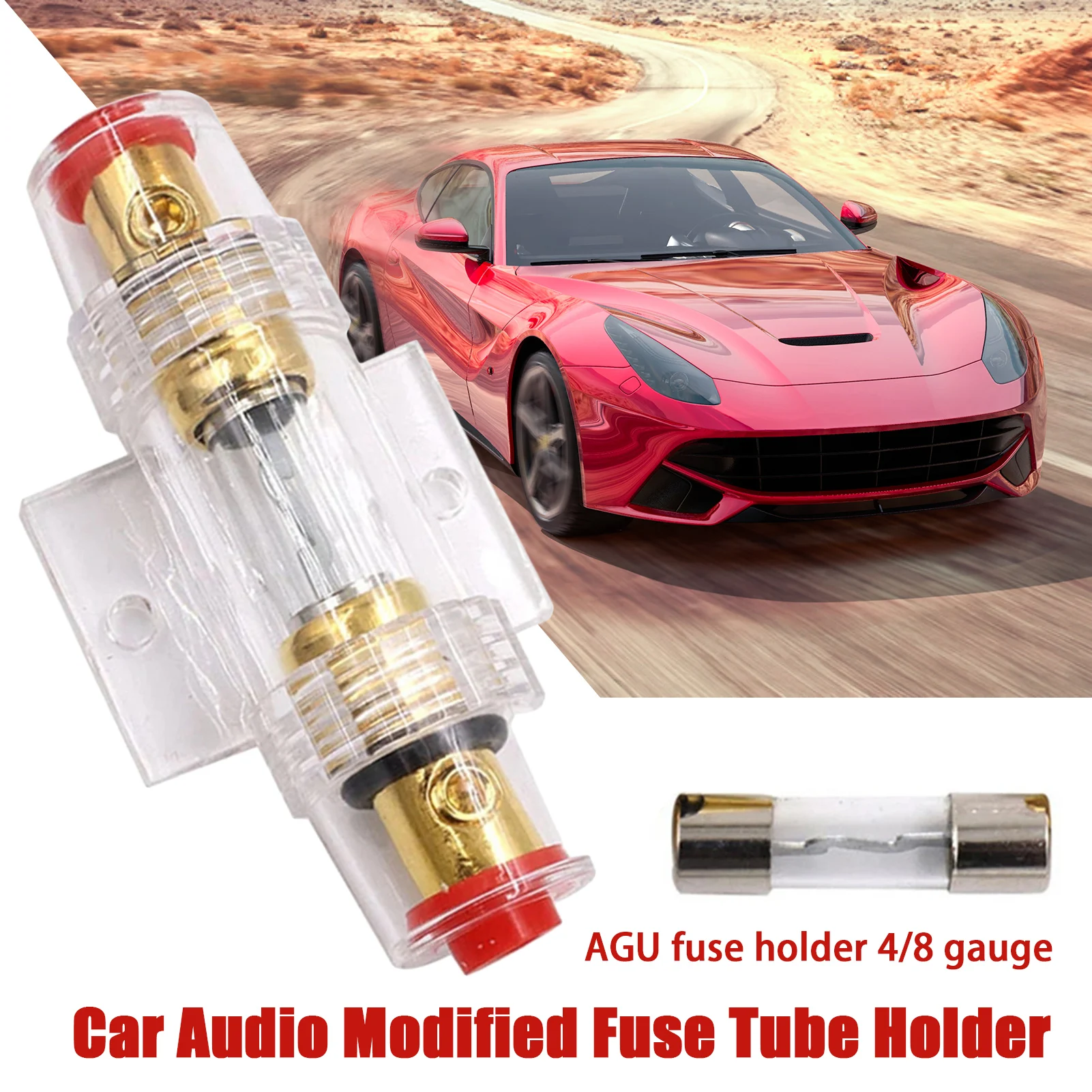 

Модифицированный автомобильный держатель плавкого предохранителя AGU, держатель плавкого предохранителя 4/8, датчик для подключения аудиока...