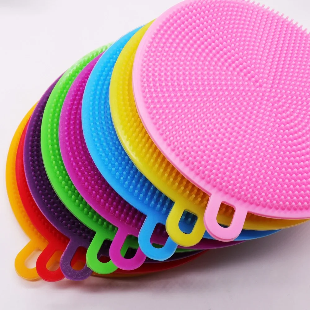 10 шт./Лот силиконовые губки для мытья посуды | Дом и сад