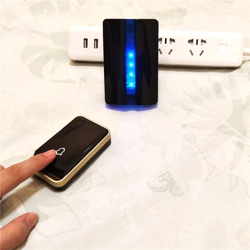 Беспроводной дверной звонок со светодиодной подсветкой самовключающаяся музыка