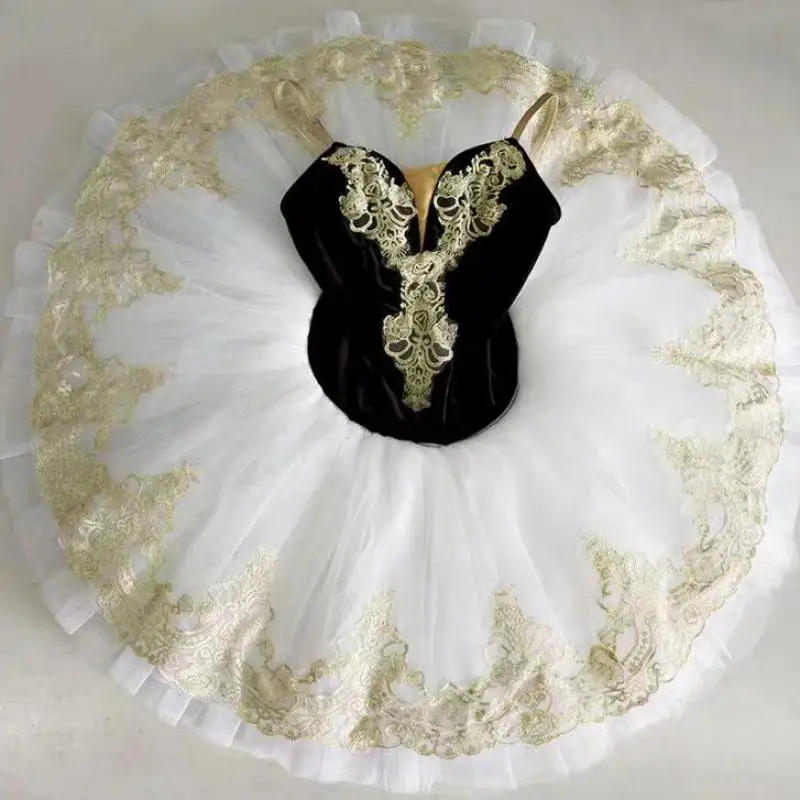 Профессиональная балетная туту для девочек, детей и взрослых женщин в костюме Лебединого озера синего цвета с пышной юбкой для сценических выступлений.