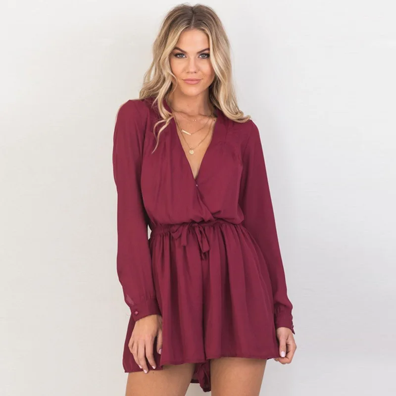 

Новый сексуальный комбинезон с V-образным вырезом и завязками, женские брюки, спортивные брюки, женские Мешковатые брюки с широким поясом