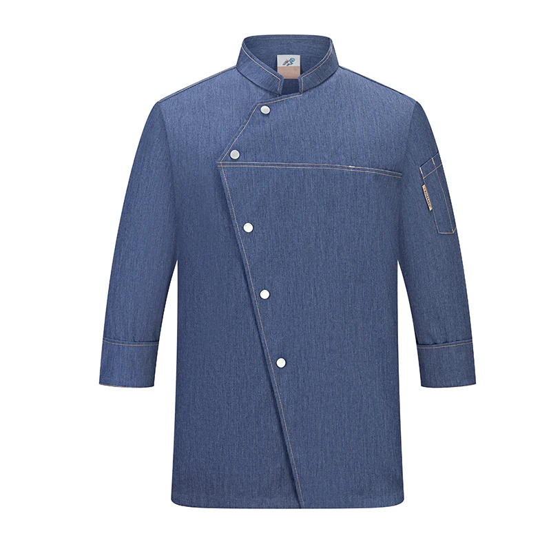 New Unisex Kitchen Bakery Food Service Cook Coat Hotel Catering Restaurant Cooking Canteen Chef Jacket Sushi Work Uniform Shirt |