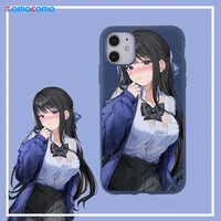 anime cute sexy girls breast protective phone case for iphone 11 12 13pro max xr xs x 8 7plus soft tpu candy color phone coque