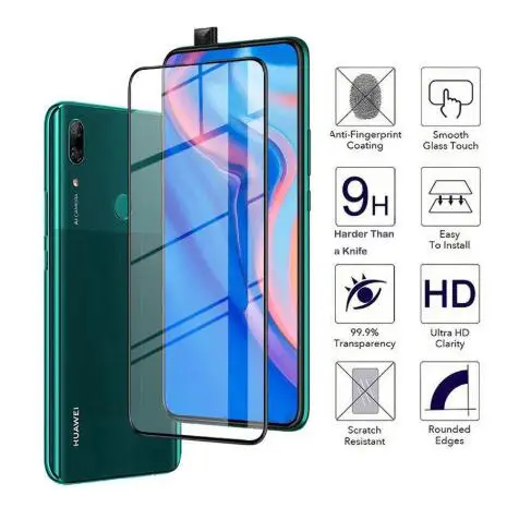 Закаленное стекло для Huawei P Smart Z защитное с полным покрытием Защита экрана hauwei Y9