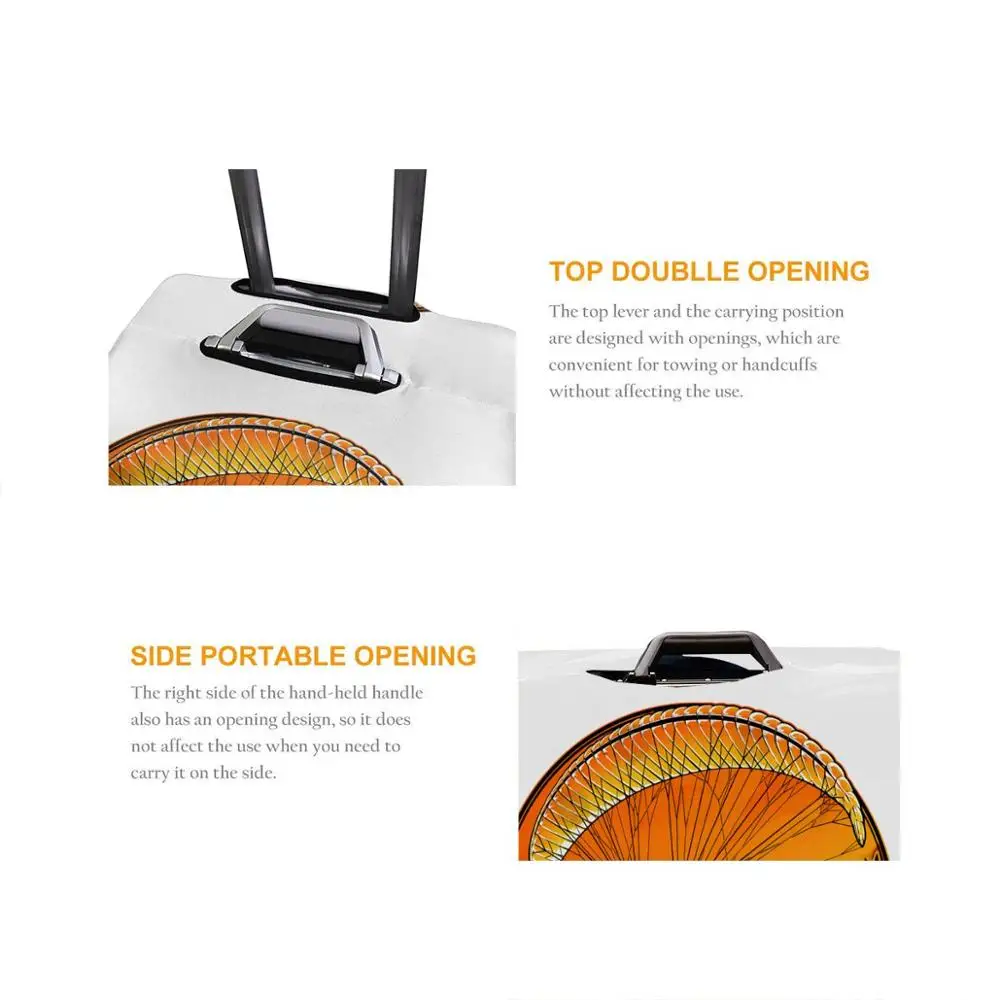 Аксессуары для путешествий никогда не землятся черные Защитные чехлы багажа