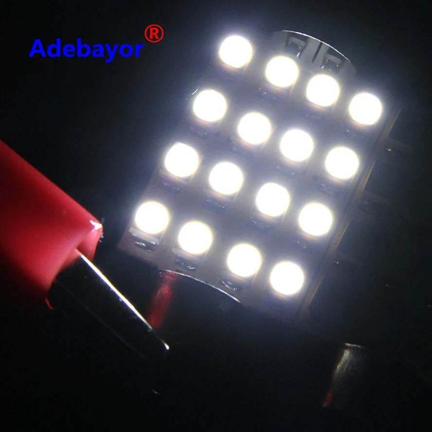 10X 41 мм 1210 3528 16 SMD LED белый автомобильный Купол гирлянда интерьерные лампочки авто