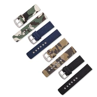1pc sports watch band camouflage replacement nylon strap canvas watchband watch accessories simple