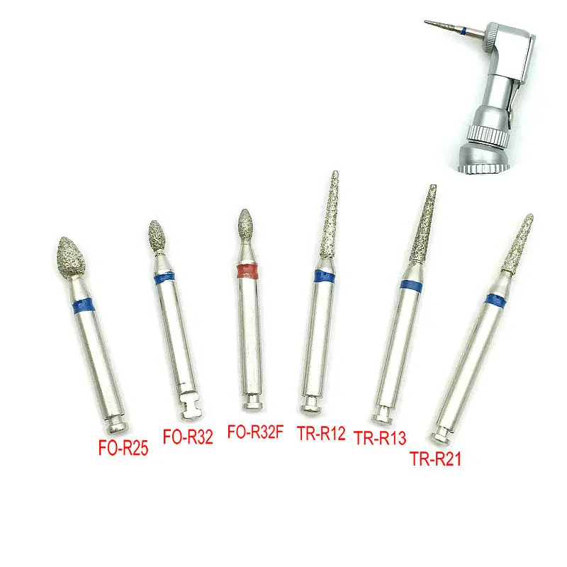 100 шт. Стоматологические алмазные боры RA с хвостовиком 2 35 мм низкоскоростной