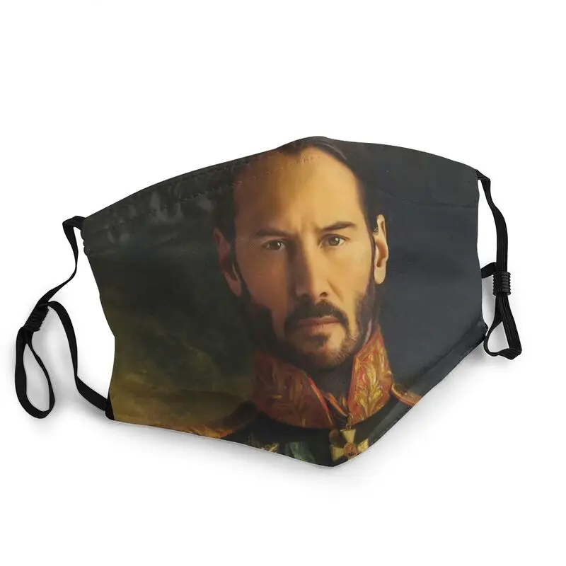 

Keanu Reeves Portrait Mask Non-Disposable Adult John Wick Mouth Face Mask Anti Haze Dustproof Protection Cover Respirator Muffle