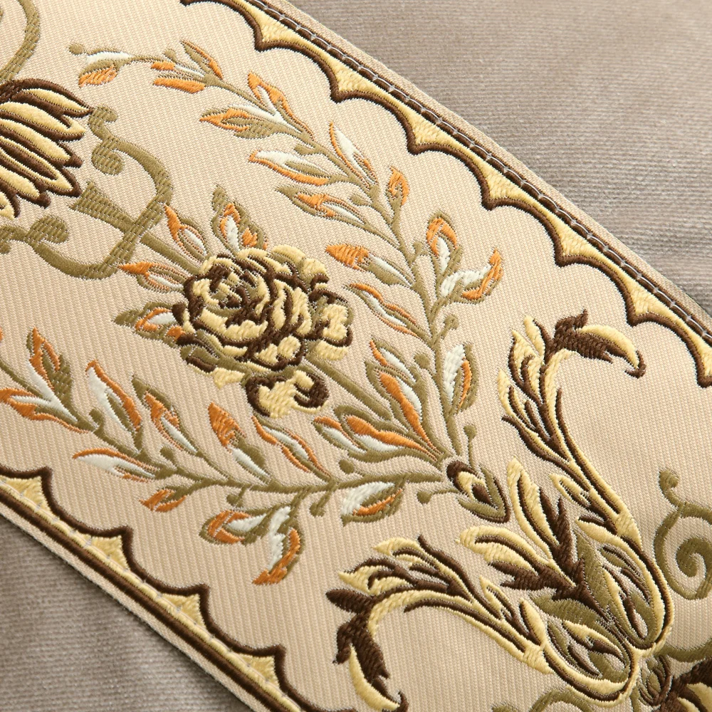 Роскошный бархатный чехол для подушки в стиле пэчворк с кружевной вышивкой и