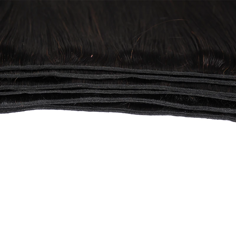 Перуанские натуральные цветные человеческие пряди волос с передним Pinshair, не Реми, прямые пряди волос с закрытием, предварительно выщипанные волосы