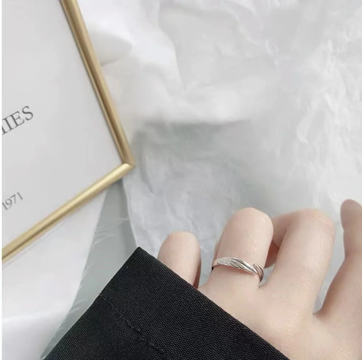 Новинка 2022 парные обещания кольцо для любви ЭКГ Ангел демон кольца женщин