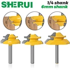 1-3 шт. 45 градусов Концевая фреза для создания соединений в Ус с врезкой 14 6 м хвостовиком фреза по дереву для соединения шип-паз инструмент фреза буровой фрезерный станок по дереву из твердого сплава