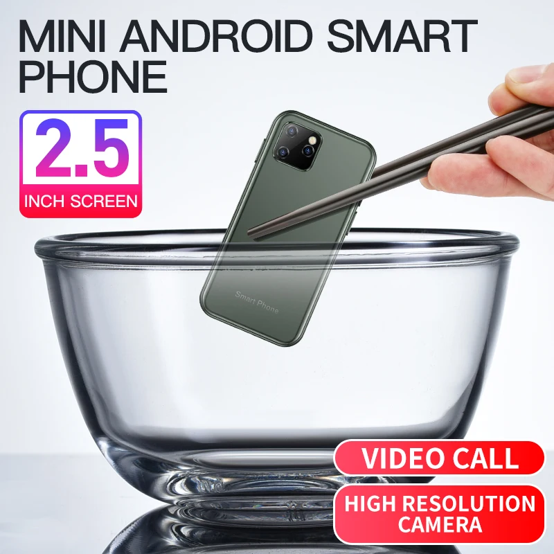 Мини-смартфон UNIWA XS11 Android 6 0 2 Sim-карты 4 ядра | Мобильные телефоны и аксессуары