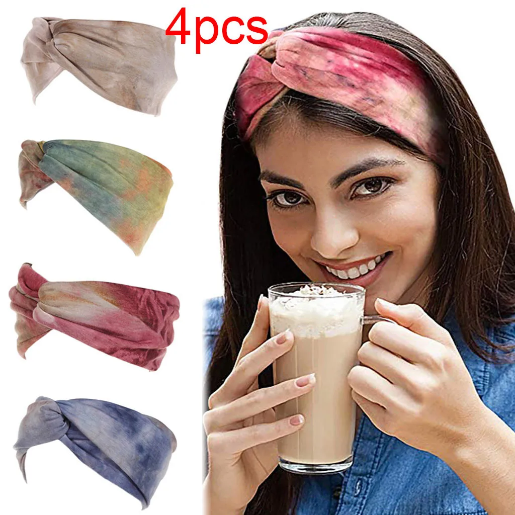 Модные повязки на голову осень и зиму однотонные шерстяные вязаные для волос