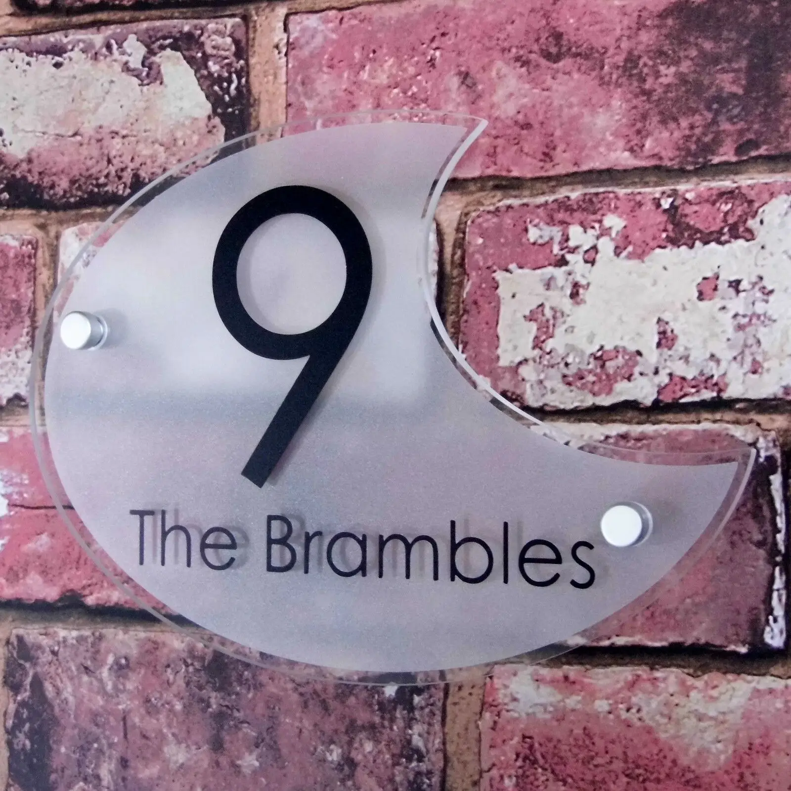 Настраиваемый современный дневной уличный адрес табличка дверной номер