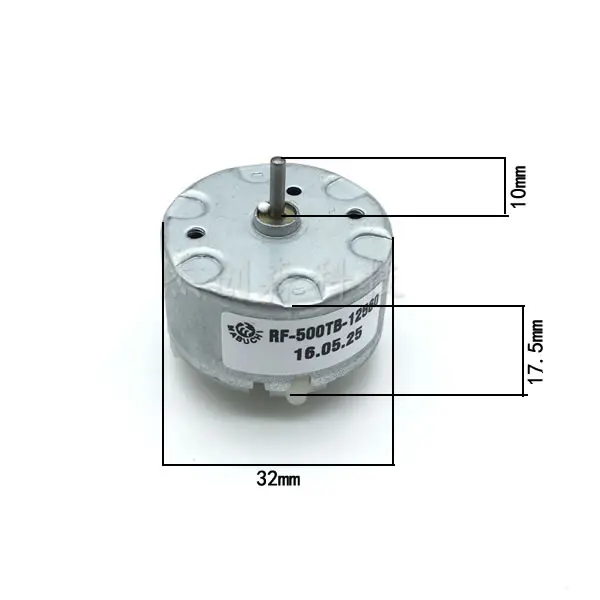 DC 3-12V 3600-4100RPM микро VDC dvd-плеер мотор RF-500TB-12560 двигатели постоянного тока