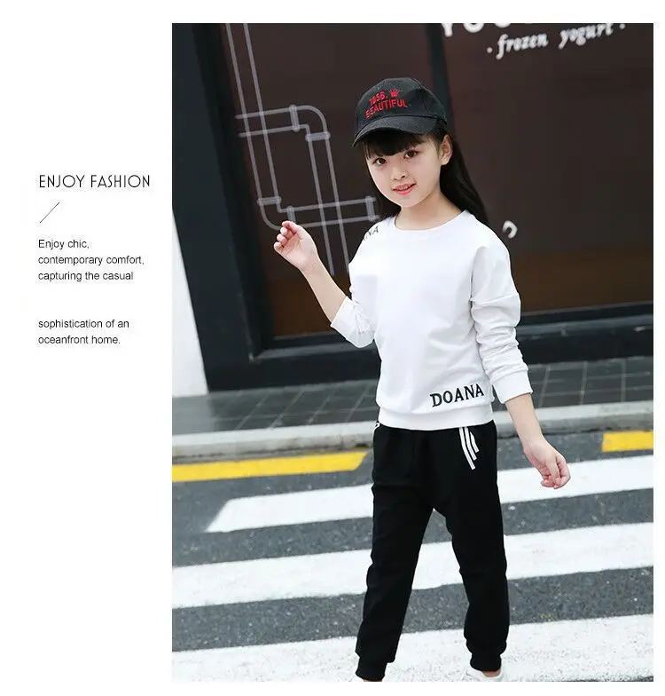 Комплект одежды для девочек-подростков повседневная хлопковая Детская