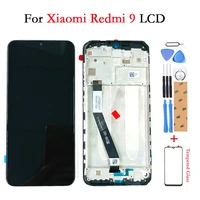 100 tested 6 53 inch for xiaomi redmi 9 lcd display touch screen frame digitizer assembly