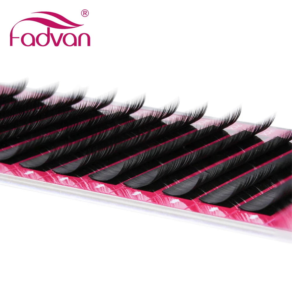 Fadvan Накладные ресницы макияж длинные Индивидуальные для наращивания J/B/C/D/DD