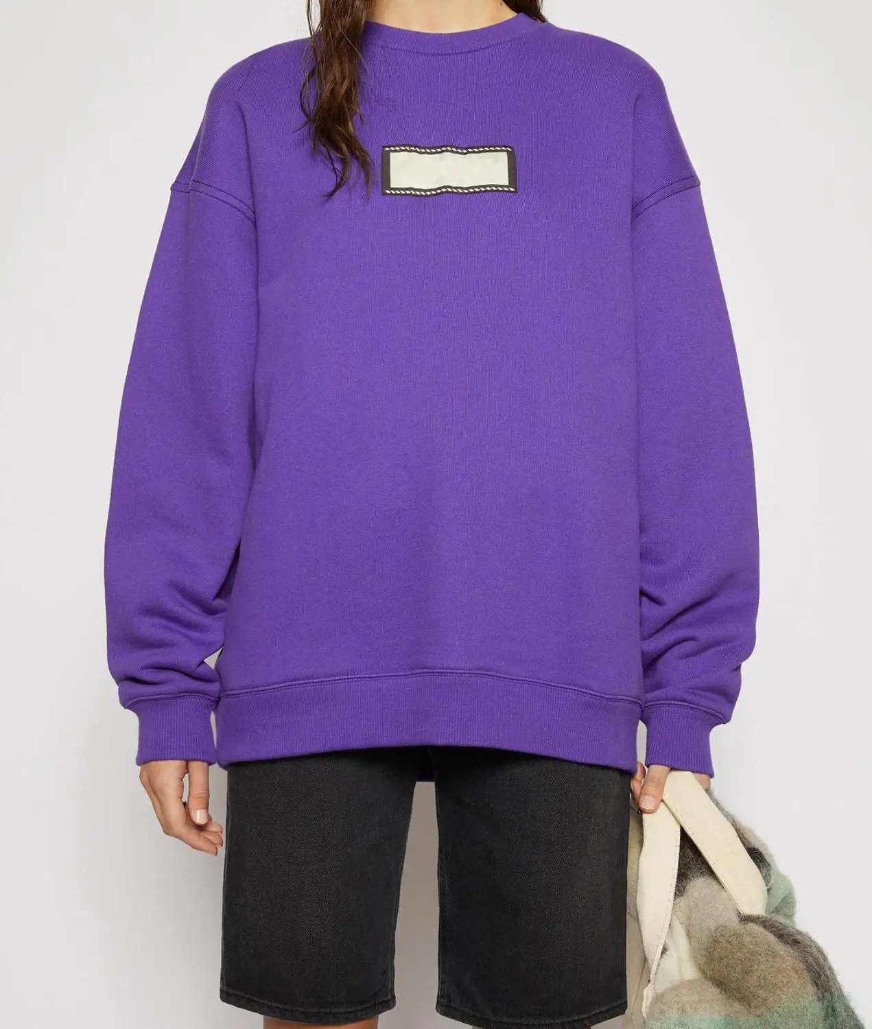 

2020 Early Autumn New Niche Loose Cotton Embroidery Letters Mid-length Sweatshirts