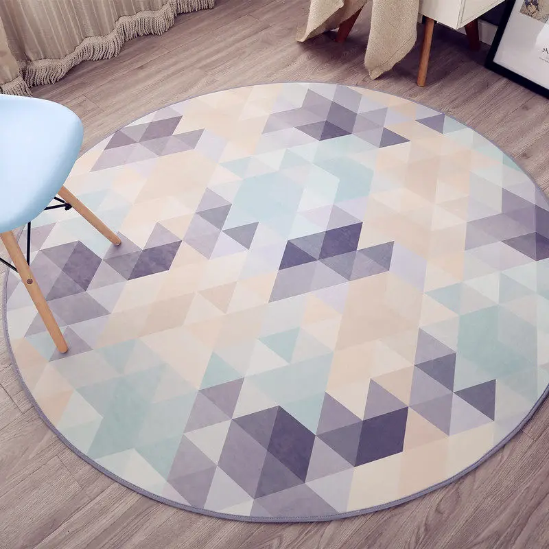 Милый ковер для домашнего декора пушистые круглые коврики ванной комнаты