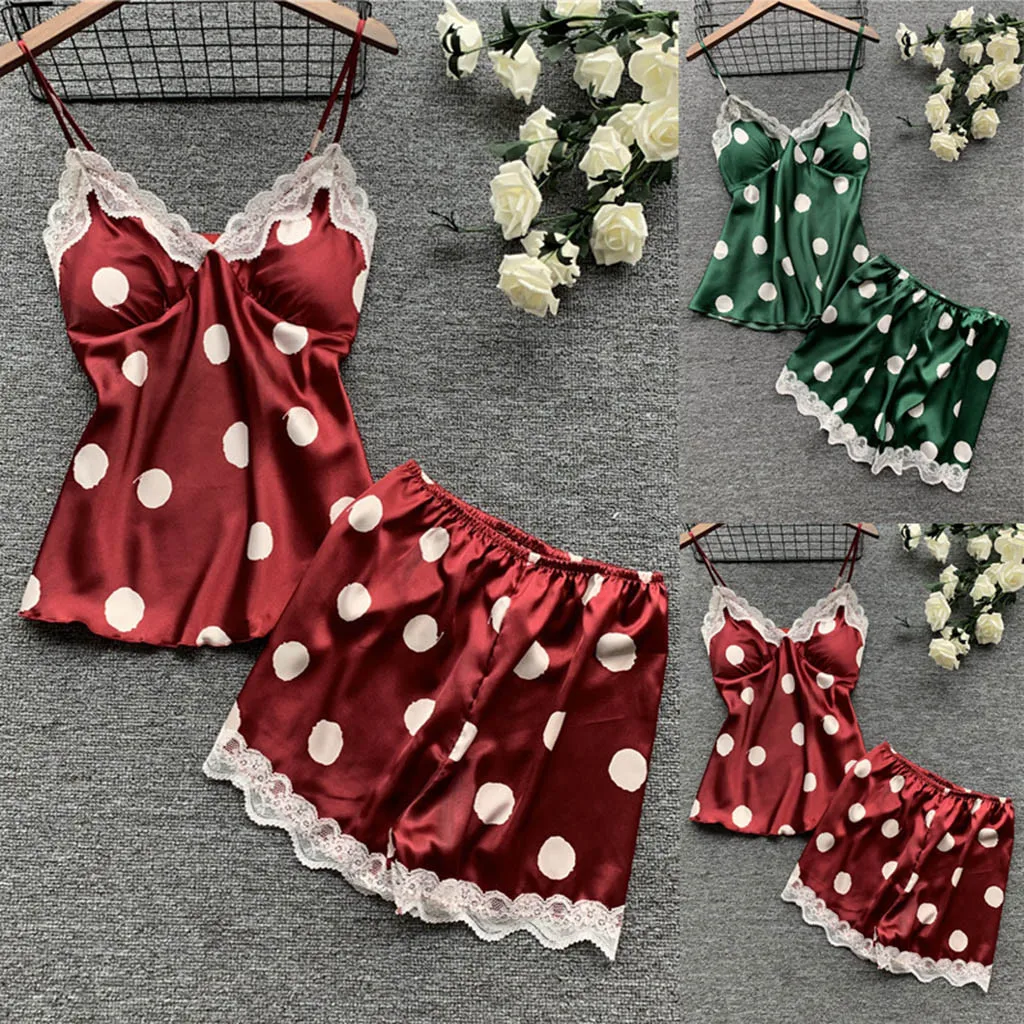 Стильный цветочный кружевной пижамный комплект Babydoll Cami женский черный короткий