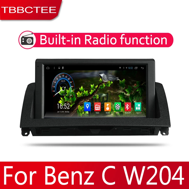 2din автомобильный мультимедийный Android Автомагнитола для Benz C W204 2007 ~ 2011 Bluetooth WiFi Mirror
