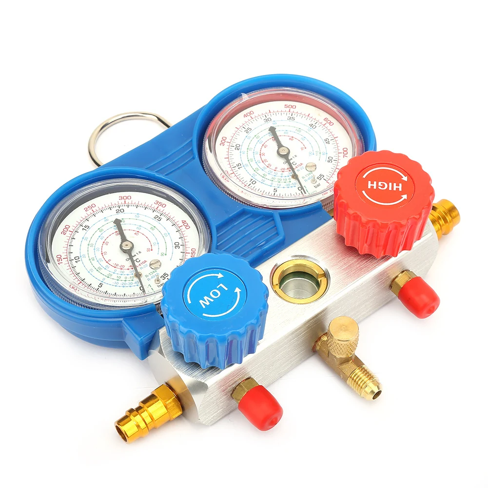 

Air Conditioning AC Diagnostic A/C Manifold Gauge Tool Set Refrigeration R-134A Hand Tool Sets