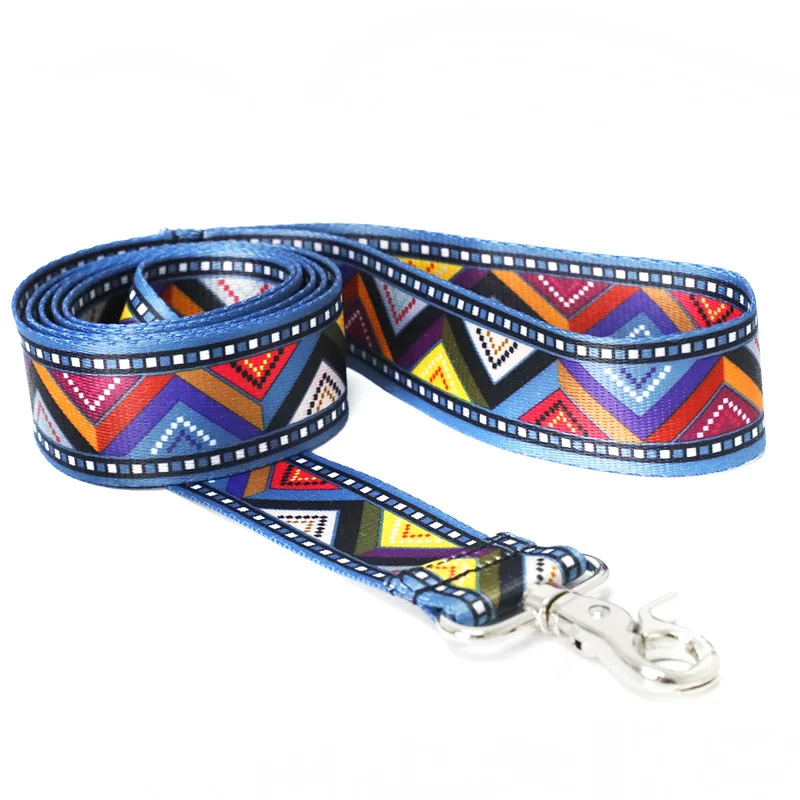 Поводок для собак с принтом 1 5 м поводок индивидуальным красивый нейлоновый