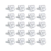 20pcs support nails universal wear resistant fixed metal shelf support pins fixed pegs for kitchen