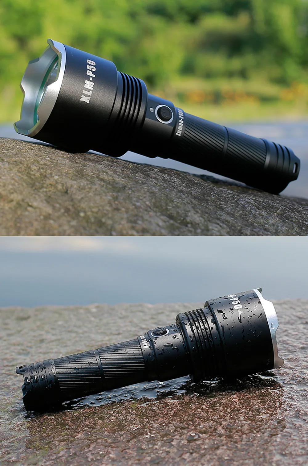 SHENYU Мощный тактический XHP50 светодиодный фонарь с зарядкой от USB, водонепроницаемый фонарь, супер яркий фонарь