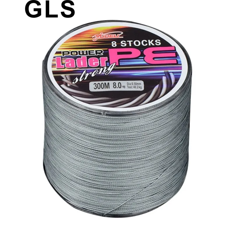 

Бренд GLS, монохромная многофункциональная 8 плетеная полиэтиленовая плетеная леска длиной 300 метров, Противоударная леска из волокна UHMWPE