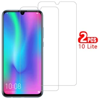 screen protector tempered glass for huawei honor 10 lite case cover on 10lite light protective coque bag huawe honer onor honr