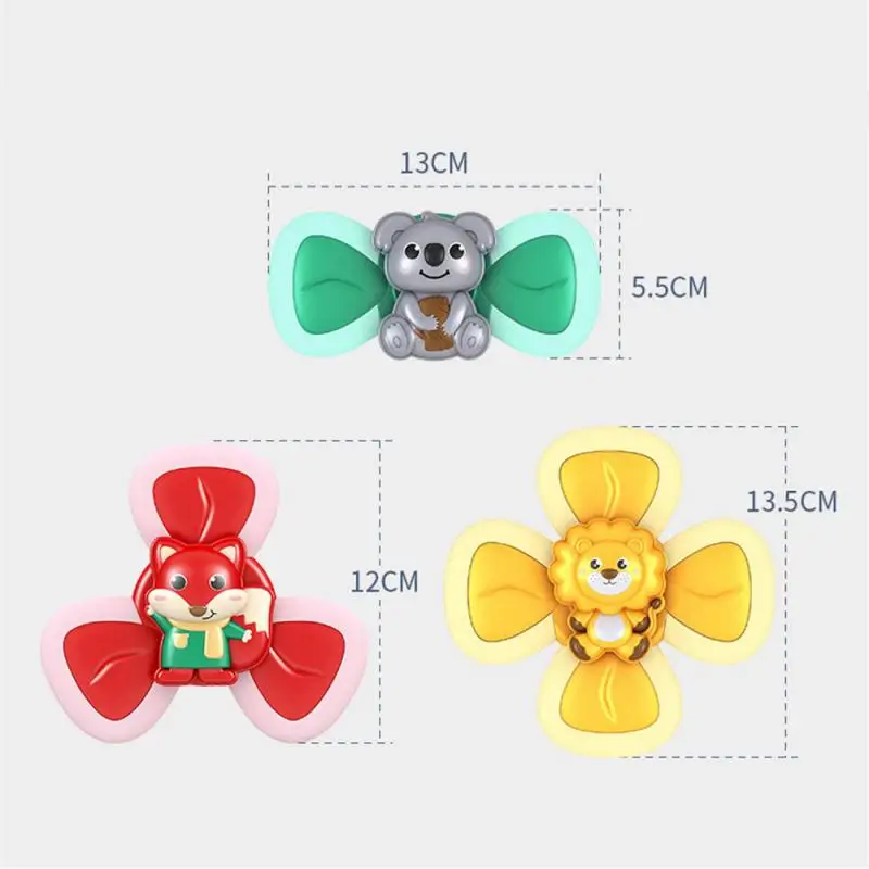 

Baby Rattles Toy Shower Bathroom Grasping Gyro Animal Sucker Spinner Montessori Touch Sensory Toys For Newborn 0-12 Months