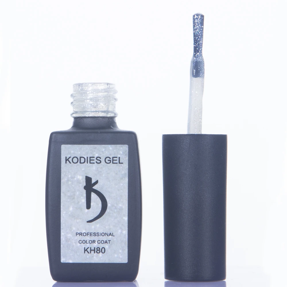 Гель-лак KODIES для маникюра 8 мл УФ-гель ногтей винно-красный блеск белый