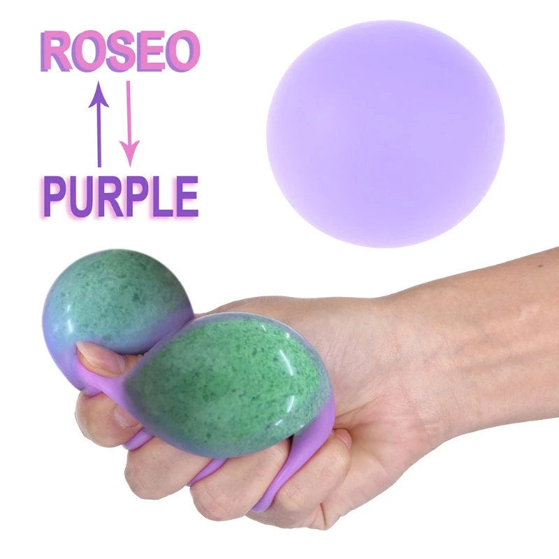 

Hand Toy Squeeze Flour Ball Sensory Pinch Color Change Ball Novelty Gift for Antistress Kids Adults Anxiety Relieve Toy