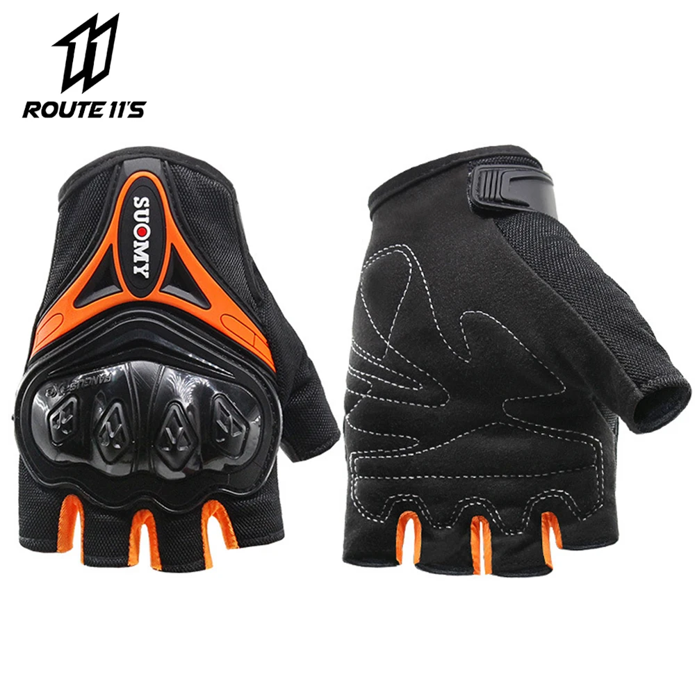 

Мотоциклетные Перчатки, летние перчатки с открытыми пальцами, дышащие мужские гоночные перчатки для мотокросса, перчатки для верховой езды