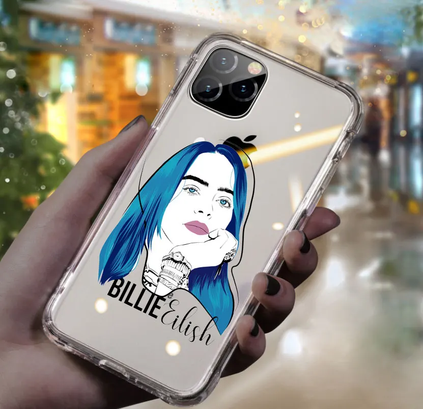 TPU A1986 Billie Eilish наклейки dont smile at me мультфильм чехол для телефона для iPhone 11 pro max 7 5S SE 6 6s 8 7 Plus X XR XS MAX Мягкий ТПУ чехол - Цвет: TPU A1986